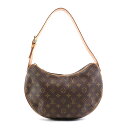 ルイ ヴィトン LOUIS VUITTON ショルダーバッグ モノグラム クロワッサン MM モノグラムキャンバス ブラウン ゴールド レディース M51512 送料無料【中古】 w1061k(4)