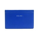 セリーヌ CELINE カードケース レザー ブルー ユニセックス 送料無料【中古】 h31071j