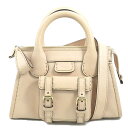 クロエ Chloe ハンドバッグ ショルダーバッグ EDITH エディス レザー ピンクベージュ レディース 送料無料【中古】 h31083k