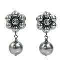 シャネル CHANEL ピアス ココマーク メタル/フェイクパール グレーシルバー レディース 送料無料【中古】 w1097a