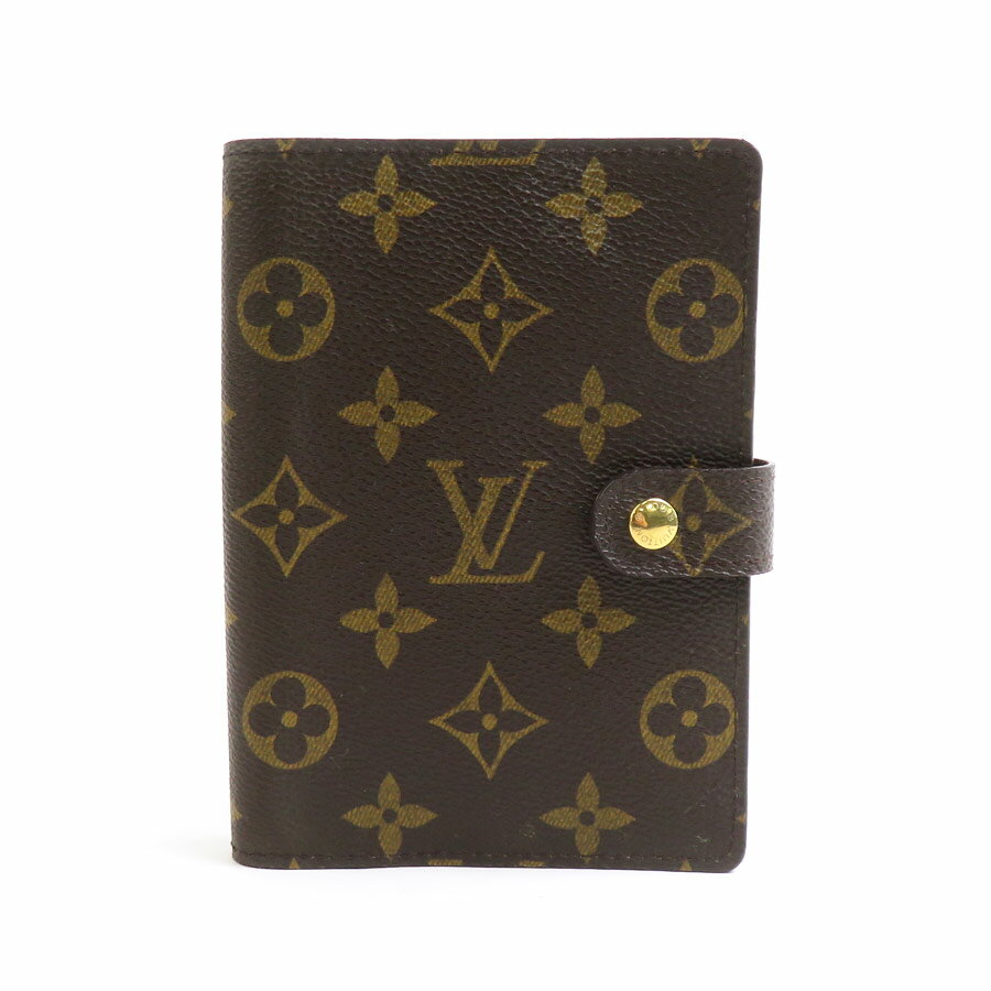 ルイ ヴィトン LOUIS VUITTON 手帳カバー モノグラム アジェンダPM モノグラムキャンバス ブラウン ゴールド ユニセックス 送料無料【中古】 e60265g