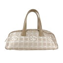 シャネル CHANEL ハンドバッグ ニュートラベルライン ナイロンキャンバス/レザー ベージュ レディース 送料無料【中古】 z4789