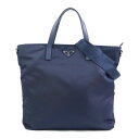 プラダ PRADA ハンドバッグ ショルダーバッグ ナイロン/レザー ネイビー ユニセックス 送料無料【中古】 90080g