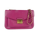 フェンディ FENDI ショルダーバッグ レザー マゼンタ ゴールド レディース 8BR677-P05 送料無料【中古】 z4838(4)