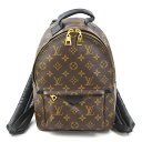 ルイ ヴィトン LOUIS VUITTON リュック モノグラム パームスプリングス モノグラムキャンバス ブラウン/ブラック ゴールド レディース M44871 送料無料【中古】 w1146k(4)