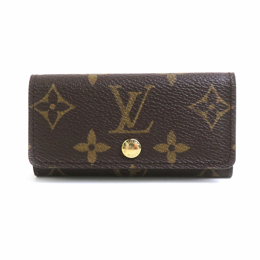 樂天商城 - ルイ ヴィトン LOUIS VUITTON キーケース モノグラム ミュルティクレ4 モノグラムキャンバス/メタル ブラウン/ゴールド ユニセックス M62631 送料無料【中古】 e60341j