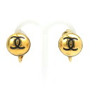 シャネル CHANEL イヤリング ココマーク メタル ゴールド/ブラック レディース 送料無料【中古】 e60348a
