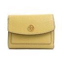 トリーバーチ Tory Burch 三つ折り財布 レザー イエロー レディース 送料無料【中古】 h31156a(4)