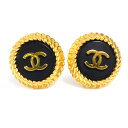 シャネル CHANEL イヤリング ココマーク メタル/プラスチック ゴールド/ブラック レディース 送料無料【中古】 e60387a