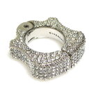 ジバンシィ GIVENCHY イヤリング シングルイヤリング イヤーカフ メタル/ラインストーン シルバー ユニセックス 送料無料【中古】 r10574a