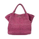 ミュウミュウ MIUMIU ハンドバッグ ショルダーバッグ 3Way バッグ レザー/ビジュー マゼンタ レディース 送料無料【中古】 z5312