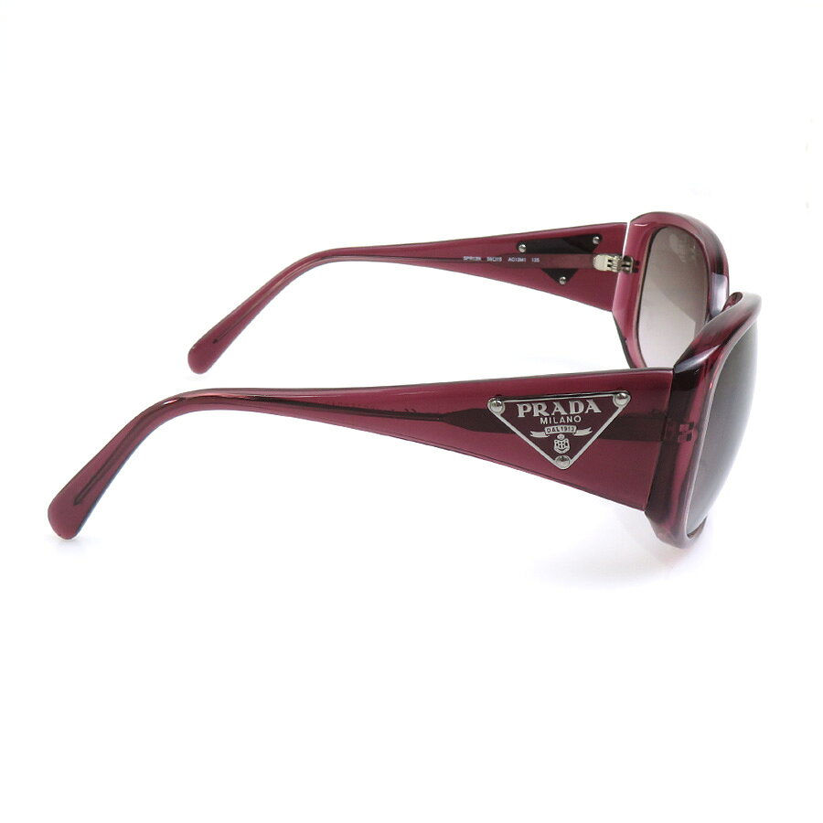 プラダ PRADA サングラス プラスチック パープル シルバー レディース 送料無料【中古】 e60526g