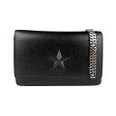 ジバンシィ GIVENCHY ウォレットチェーン 斜め掛けショルダーバッグ レザー/メタル ブラック/シルバー レディース 送料無料【中古】 z5760
