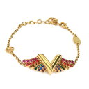 ルイ ヴィトン LOUIS VUITTON ブレスレット エッセンシャル V カリフォルニア メタル/ラインストーン ゴールド/マルチカラー レディース M69580 送料無料【中古】 e60569