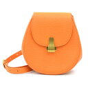 ボッテガヴェネタ BOTTEGAVENETA ウエストバッグ ベルトバッグ レザー オレンジ レディース 送料無料【中古】 r10636a