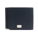 ドルチェアンドガッバーナ DOLCE&GABBANA 札入れ レザー ネイビー メンズ 送料無料【中古】 r10642a