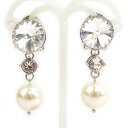 ミュウミュウ MIUMIU イヤリング メタル/フェイクパール シルバー レディース 送料無料【中古】 h31308k