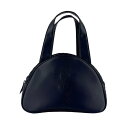 イヴ サンローラン YVES SAINT LAURENT ハンドバッグ ナイロン ネイビー レディース 送料無料【中古】 z5957