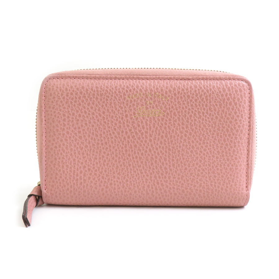 Rakuten - グッチ GUCCI 二つ折り財布 レザー ピンク レディース 354497 送料無料【中古】 h31344a