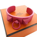 エルメス HERMES バングル ブレスレット コリエドシアン メドール/アルミニウム ピンク レディース 送料無料【中古】 s0672g