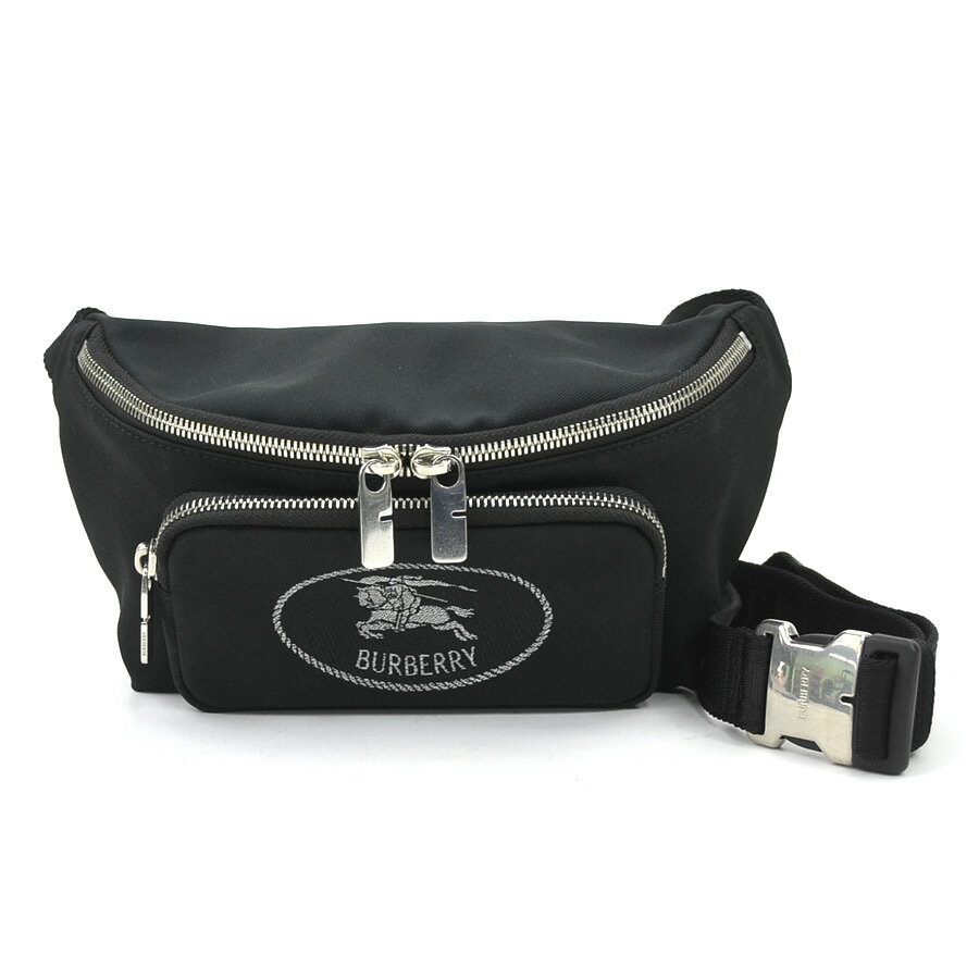 バーバリー BURBERRY ウエストバッグ ナイロンキャンバス ブラック ユニセックス 送料無料【中古】 h31534g