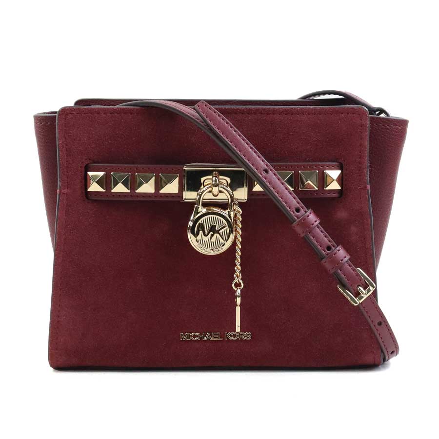 樂天商城 - マイケルコース Michael Kors ショルダーバッグ レザー/スエード ボルドー レディース 送料無料【中古】 h31579a