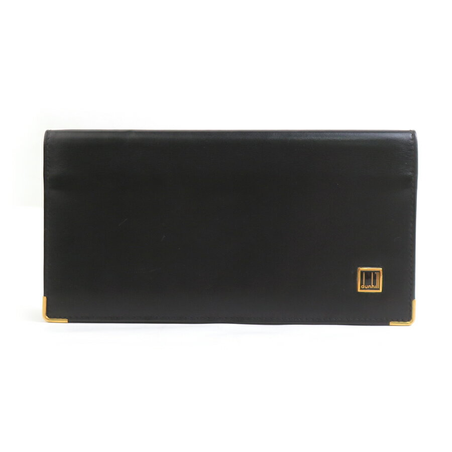 M - ダンヒル Dunhill 札入れ レザー ブラック メンズ 送料無料【中古】 h31583a