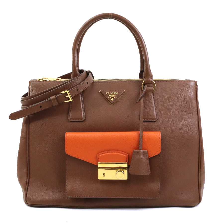 【中古】プラダPRADAハンドバッ...