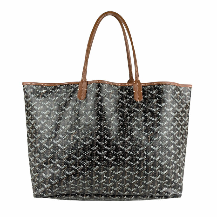 ゴヤール GOYARD トートバッグ サンルイ PM PVC/レザー ブラウン/ブラック/ホワイト ユニセックス 送料無料【中古】 z7500