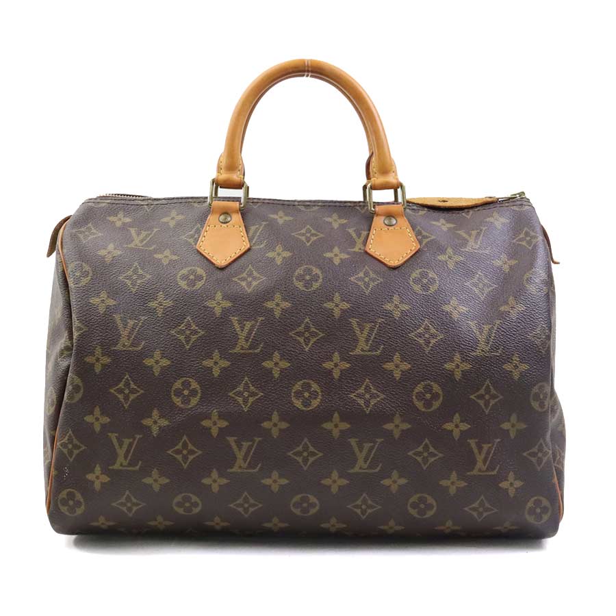 樂天商城 - ルイ ヴィトン LOUIS VUITTON ハンドバッグ モノグラム スピーディ35 モノグラムキャンバス ブラウン ゴールド ユニセックス 送料無料【中古】 e61192a