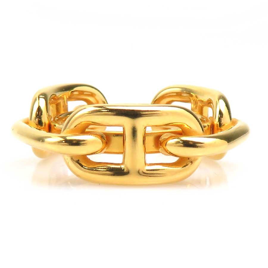 エルメス HERMES スカーフリング シェーヌダンクル メタル ゴールド レディース 送料無料【中古】 e61225a