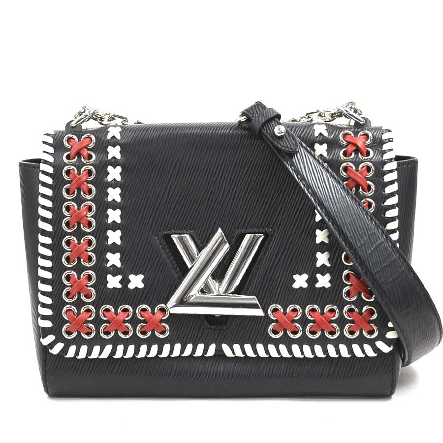 樂天商城 - ルイ ヴィトン LOUIS VUITTON ショルダーバッグ エピ ツイストMM エピレザー ブラック×ホワイト×レッド レディース M42778 送料無料【中古】 90228i
