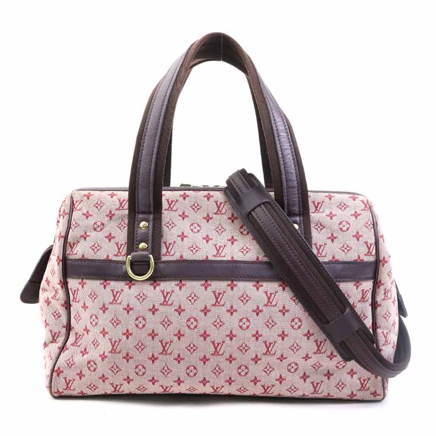 樂天商城 - ルイ ヴィトン LOUIS VUITTON ハンドバッグ ショルダーバッグ モノグラムミニ ジョセフィーヌGM モノグラムミニキャンバス チェリー ゴールド レディース M92311 送料無料【中古】 e61295a