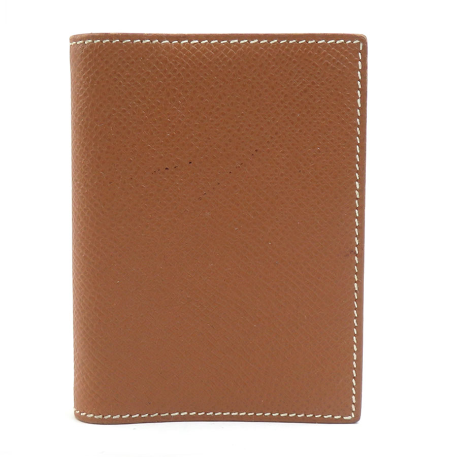 エルメス HERMES 手帳カバー レザー ブラウン ユニセックス 送料無料【中古】 e61316a