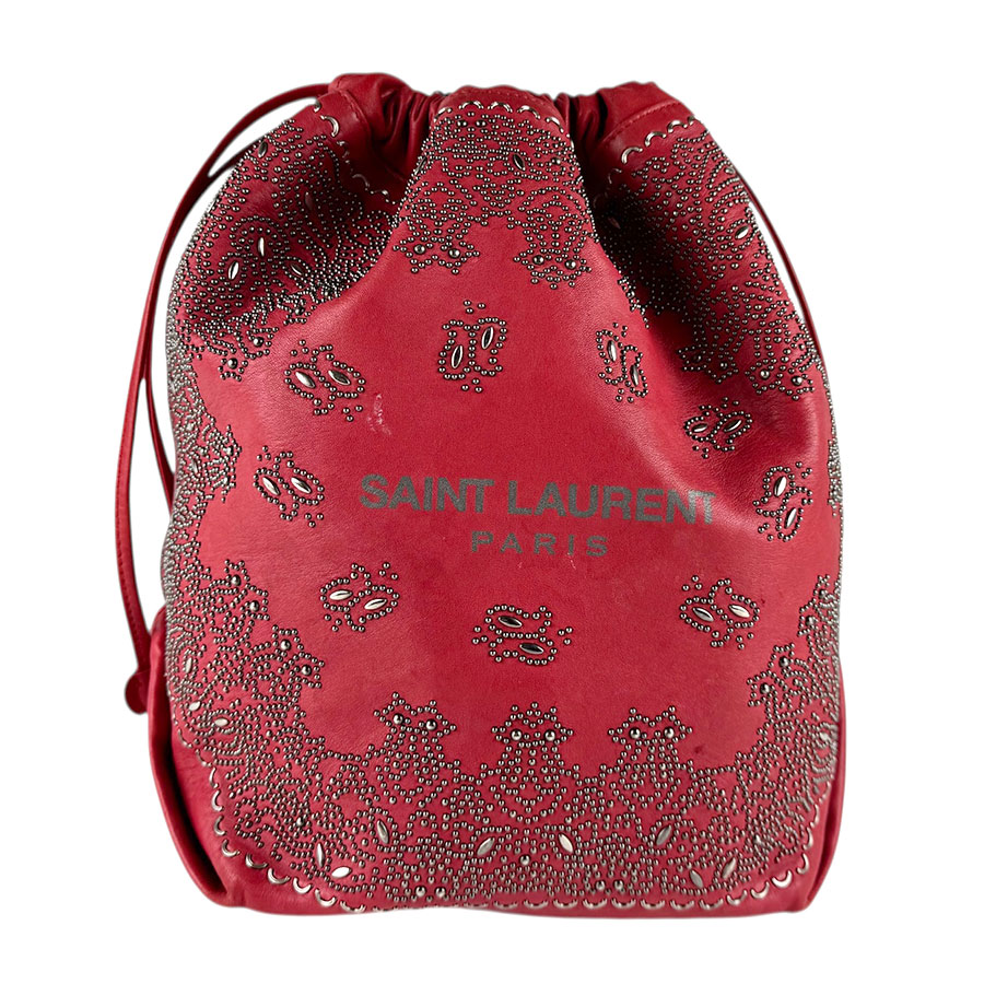 樂天商城 - サンローラン SAINT LAURENT ショルダーバッグ レザー/メタル レッド レディース 送料無料【中古】 z8254
