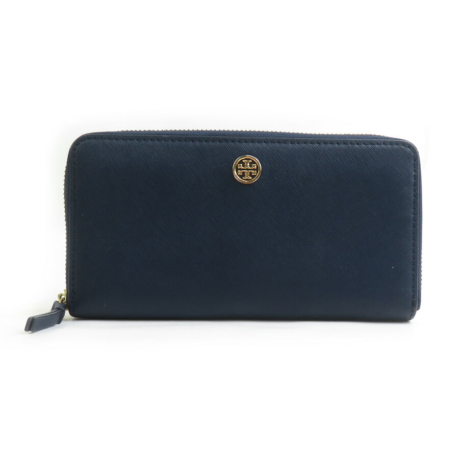 樂天商城 - マイケルコース Michael Kors ラウンドファスナー長財布 レザー ネイビー レディース 送料無料【中古】 56538a