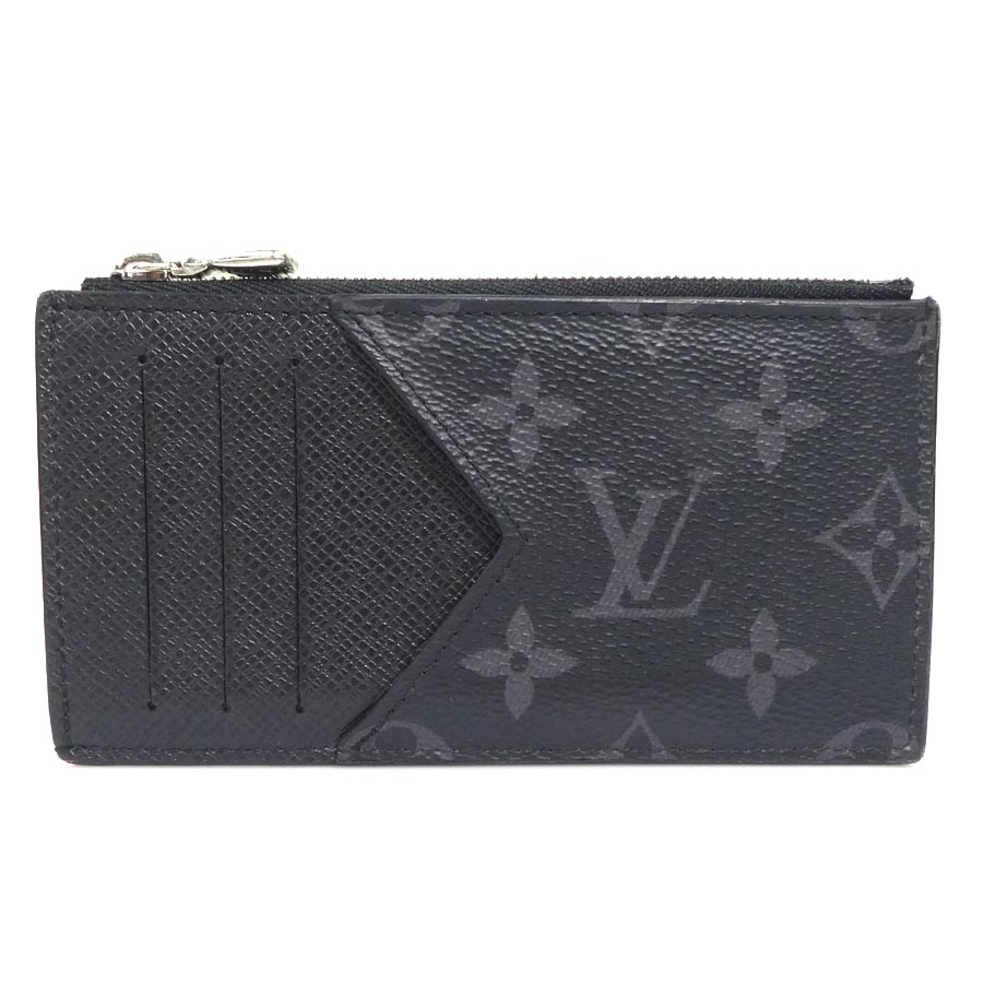 ルイ ヴィトン LOUIS VUITTON コインケース モノグラムエクリプス x タイガ コインカード ホルダー PVC/レザー ブラックグレー シルバー メンズ M30271 送料無料【中古】 e61444i