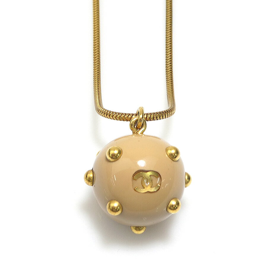 樂天商城 - シャネル CHANEL ネックレス ココマーク メタル/レジン ゴールド/ベージュ レディース 送料無料【中古】 e61471a