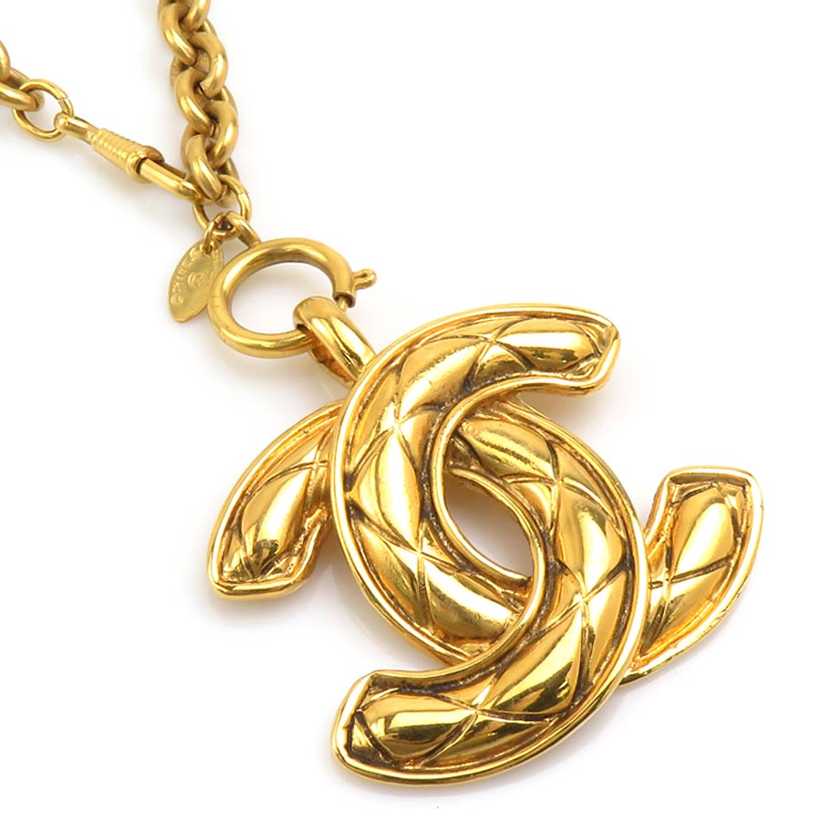 Cubic Zirconia - シャネル CHANEL ネックレス ココマーク メタル ゴールド レディース 送料無料【中古】 e61571a