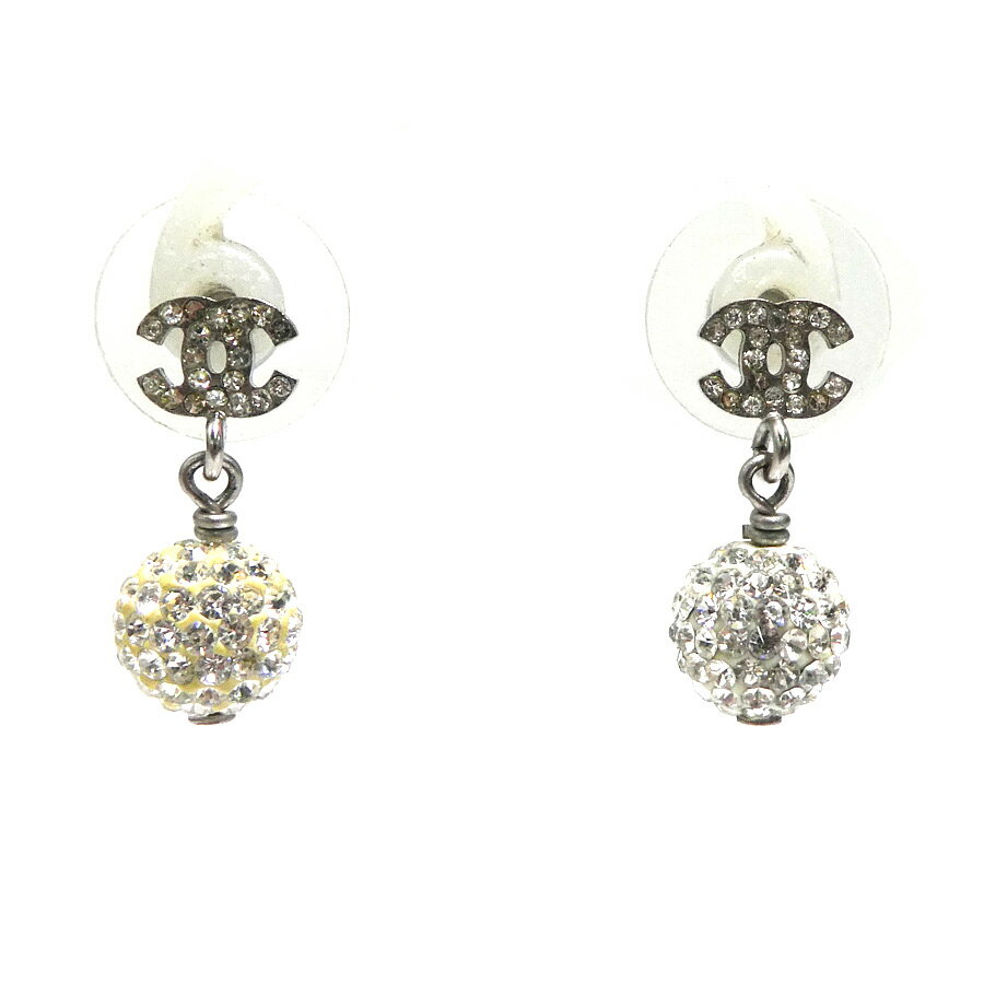 樂天商城 - シャネル CHANEL ピアス メタル/ラインストーン シルバー レディース 送料無料【中古】 h32005k