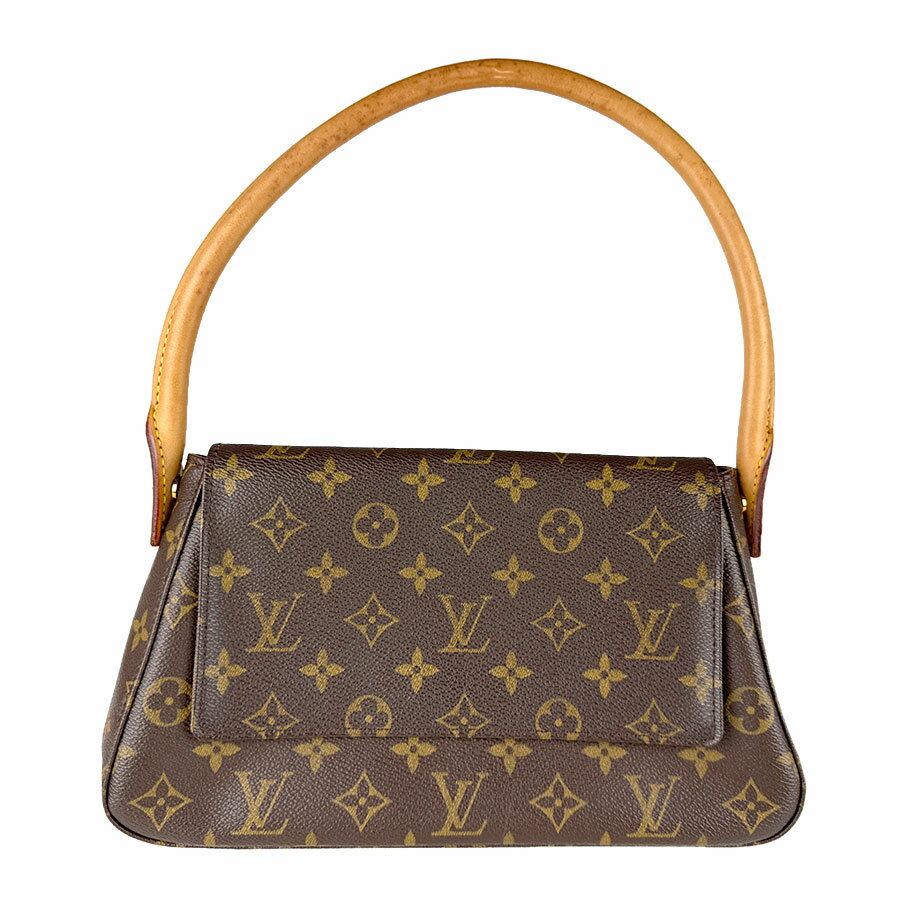 LOUIS VUITTON - ルイ ヴィトン LOUIS VUITTON ショルダーバッグ モノグラム ミニ ルーピング モノグラムキャンバス ブラウン レディース M51147 送料無料【中古】 z8894