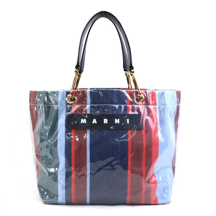 Marni - マルニ MARNI ハンドバッグ GLOSSY GRIP PVC/レザー マルチカラー レディース 送料無料【中古】 56612a