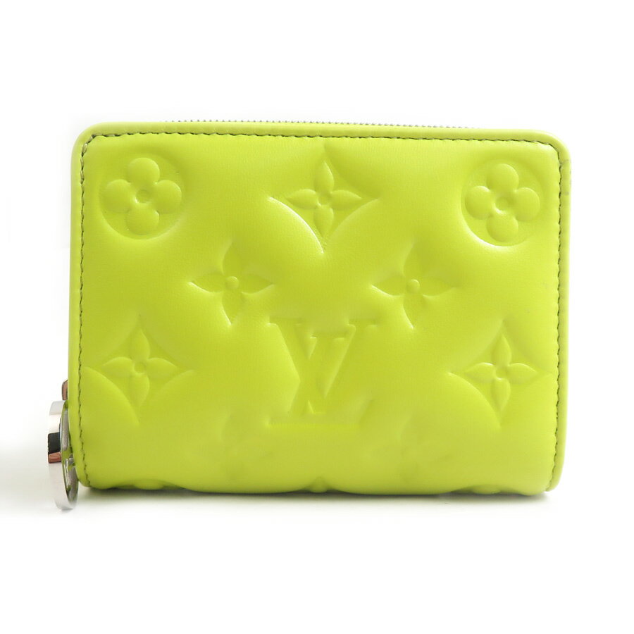 樂天商城 - ルイ ヴィトン LOUIS VUITTON 二つ折り財布 ポルトフォイユ ルー レザー イエローグリーン シルバー レディース M82331 送料無料【中古】 e61682a
