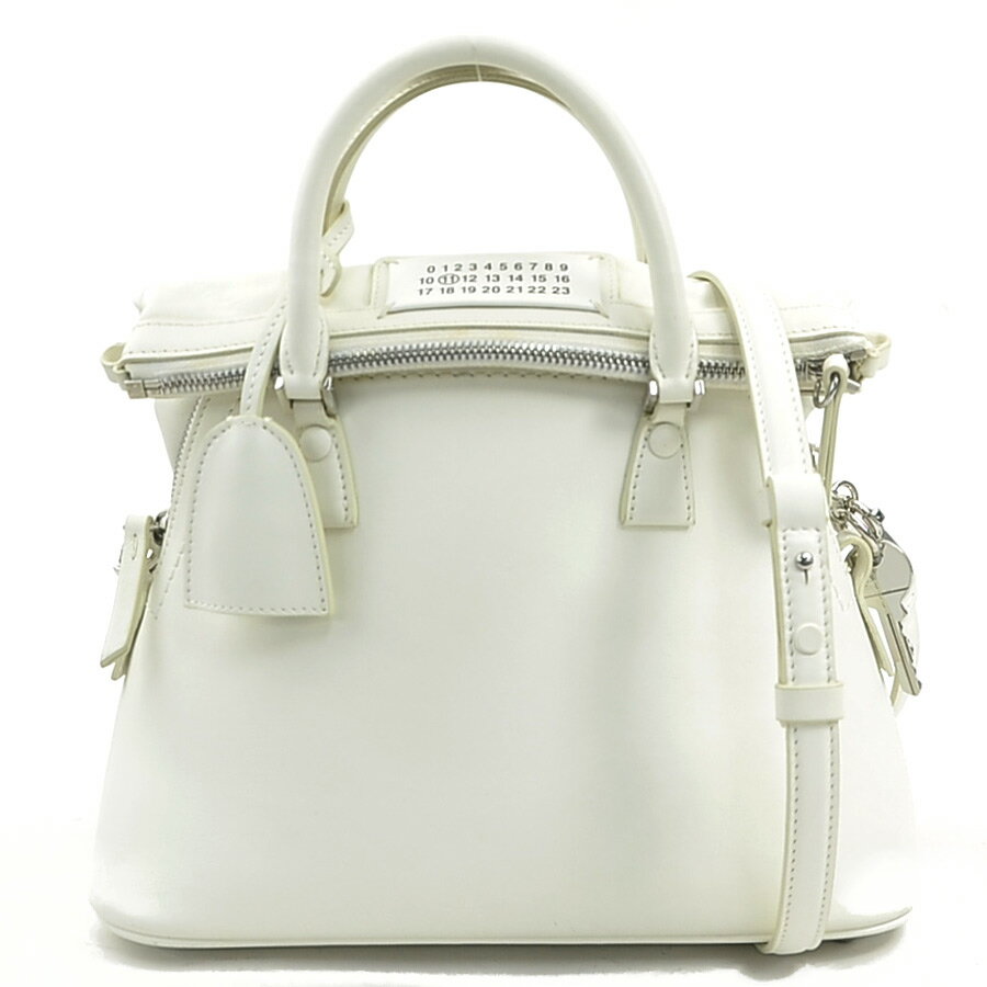 Other - メゾンマルジェラ Maison Margiela ハンドバッグ ショルダーバッグ 5AC ミニ レザー ホワイト レディース 送料無料【中古】 h32100a