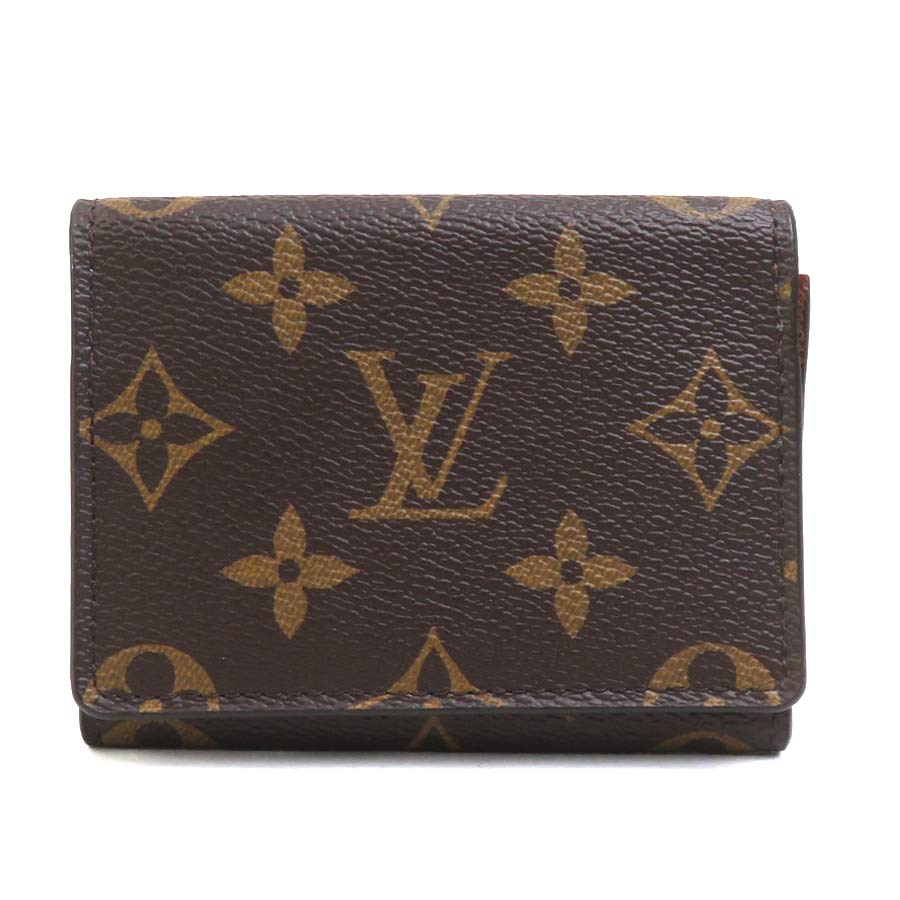 Rakuten - ルイ ヴィトン LOUIS VUITTON カードケース モノグラム アンヴェロップ カルト ドゥ ヴィジット モノグラムキャンバス ブラウン ユニセックス M63801 送料無料【中古】 e61723g