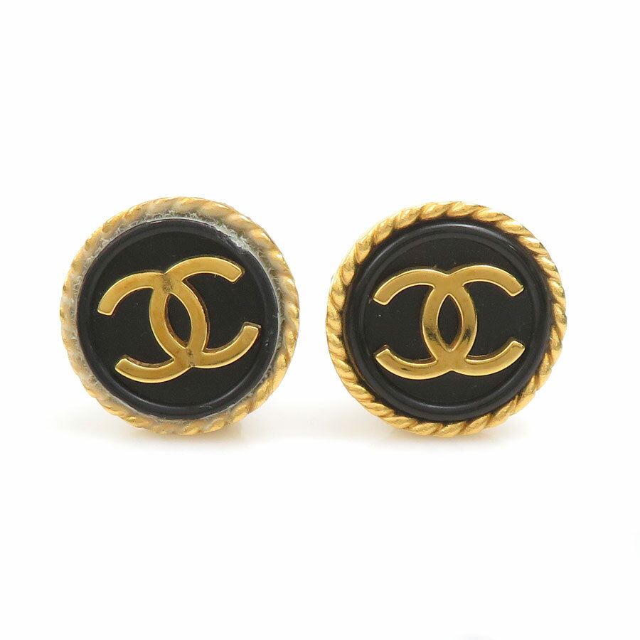 樂天商城 - シャネル CHANEL イヤリング メタル ブラック/ゴールド レディース 送料無料【中古】 h32119i