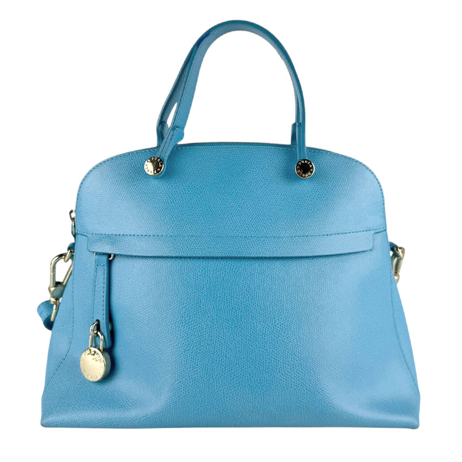 樂天商城 - フルラ Furla ハンドバッグ ショルダーバッグ レザー ブルー レディース 送料無料【中古】 z9235