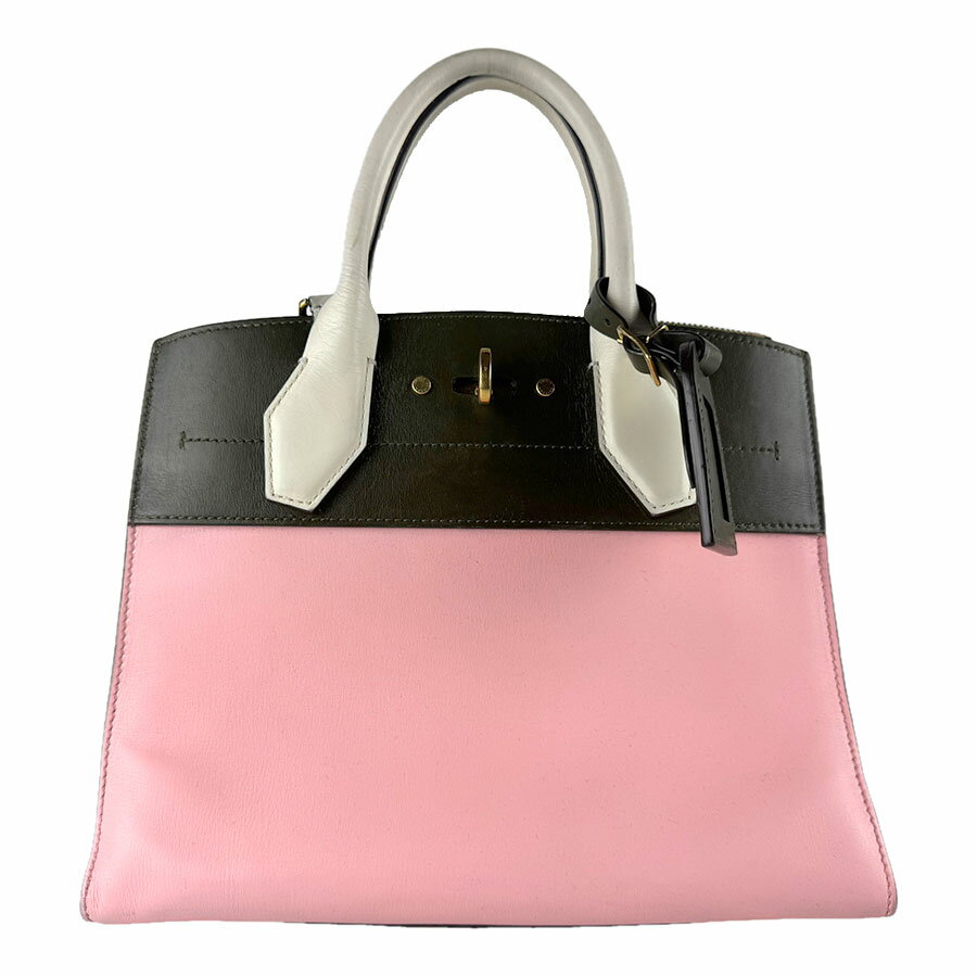 樂天商城 - ルイ ヴィトン LOUIS VUITTON ハンドバッグ ショルダーバッグ シティスティーマーPM レザー ピンク/カーキ/ホワイト レディース M42188 送料無料【中古】 z9256