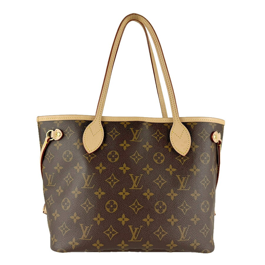 海外販売対応(Global shipping)ルイ ヴィトン LOUIS VUITTON　 ハンドバッグ モノグラム ブラウン モノグラムキャンバス ネヴァーフルPM レディース M46979 送料無料 【中古】 z9282 クリックで拡大します 商品詳細 商品の状態 【外・レザー】シミ 商品ランク A / 美品：全体的に綺麗な商品 正式名称 ネヴァーフルPM ライン/シリーズ モノグラム サイズ 縦：23cm x 横：28cm x 奥行：12cm ハンドル:約 45cm サイズガイドはこちら 素材 モノグラムキャンバス 型番 M46979 カラー ブラウン シリアル番号 RFID 生産国 フランス 仕様 オープン式開閉【内側】 ファスナーポケット x 1 付属品 ポーチ 商品番号 z9282 商品ランクについて 商品ランク A N / 新品：一度も使用されてない商品 S / 新品同様：使用感のない商品 A / 美品：全体的に綺麗な商品 AB / 程度の良い中古品：多少使用感はございますが、キズや汚れが少なめで比較的程度が良い商品 B / 使用感のある商品：使用感はございますが、まだまだお使いいただけます C / ジャンク品：使用感がかなりあり、修理が必要