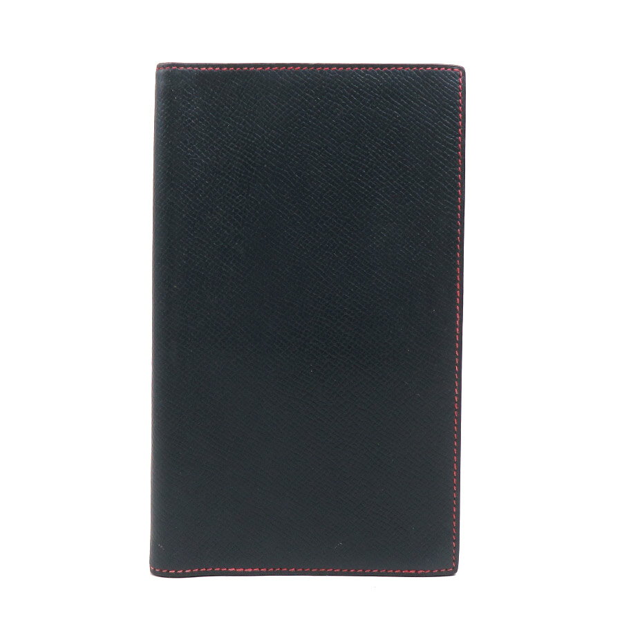 樂天商城 - エルメス HERMES 手帳カバー レザー ネイビー/レッド シルバー ユニセックス 送料無料【中古】 e61762a